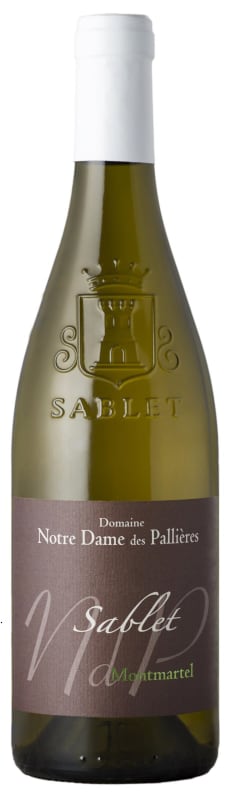 Notre Dame des Pallieres Sablet Villages Blanc Montmartel 2020 Front Bottle Shot