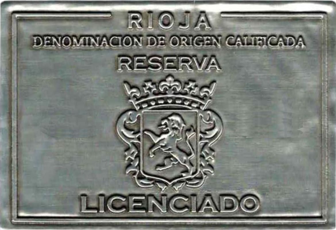 Licenciado Rioja Reserva Tempranillo 2008 Front Label