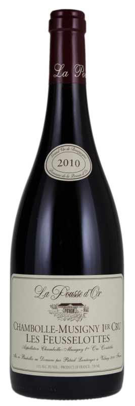 Domaine de la Pousse d'Or Chambolle-Musigny Les Feusselottes Premier Cru 2010 Front Bottle Shot