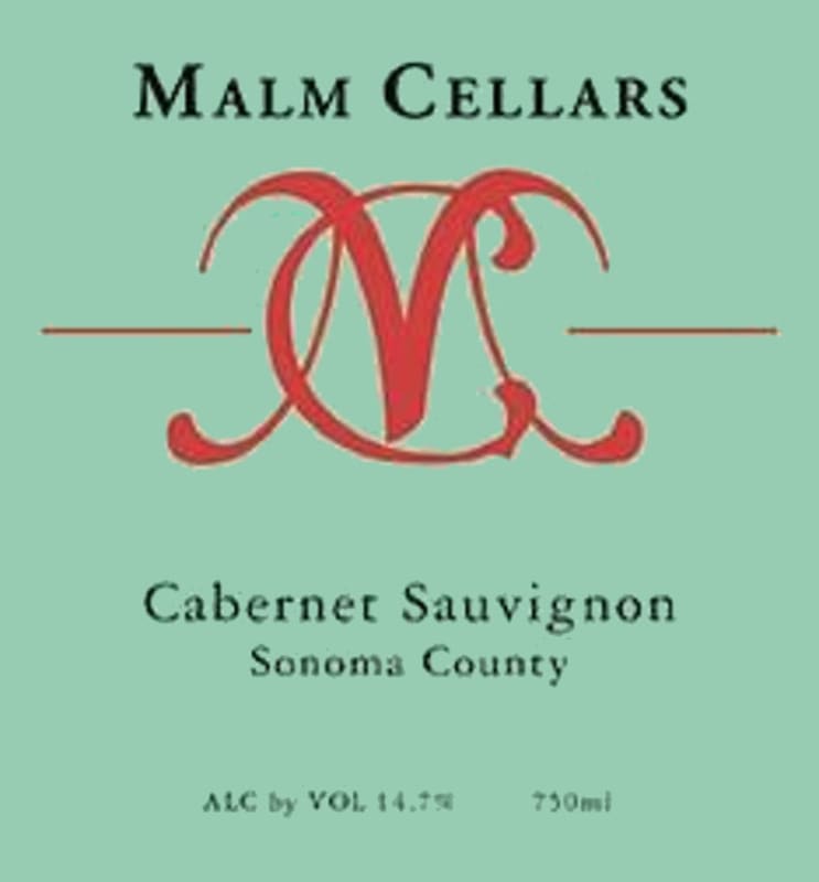 Malm Cellars 2015 Front Label