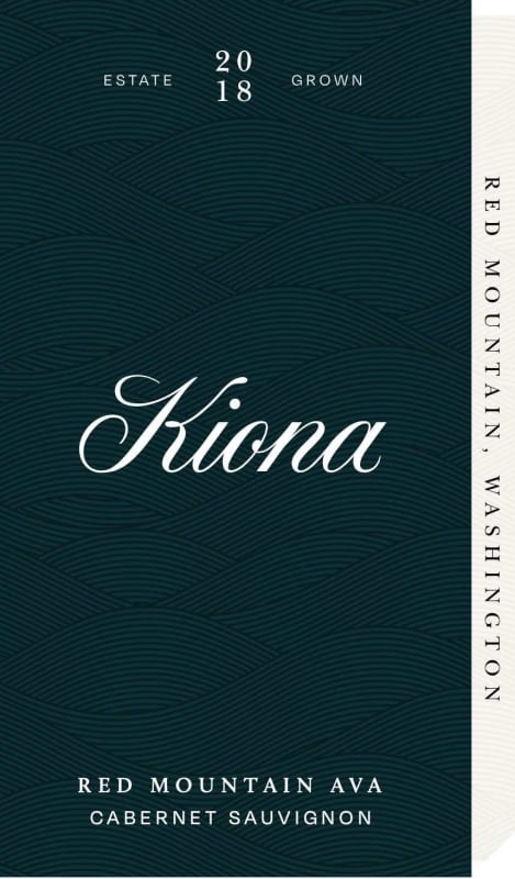 Kiona Cabernet Sauvignon 2018 Front Label