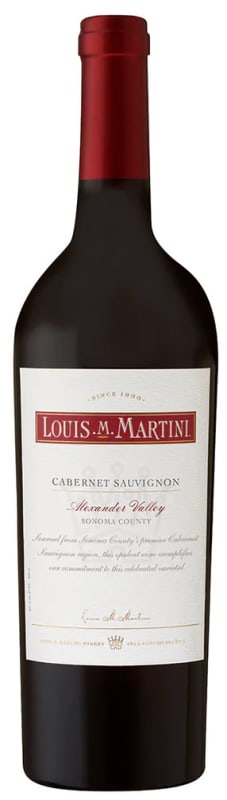 Louis Martini Alexander Valley Cabernet Sauvignon 2019 Front Bottle Shot