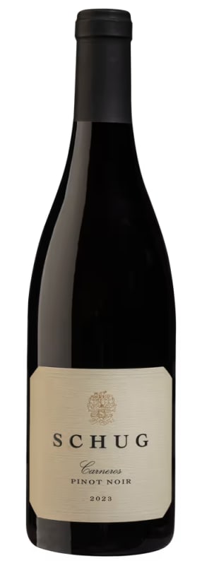 Schug Carneros Pinot Noir 2023 Front Bottle Shot