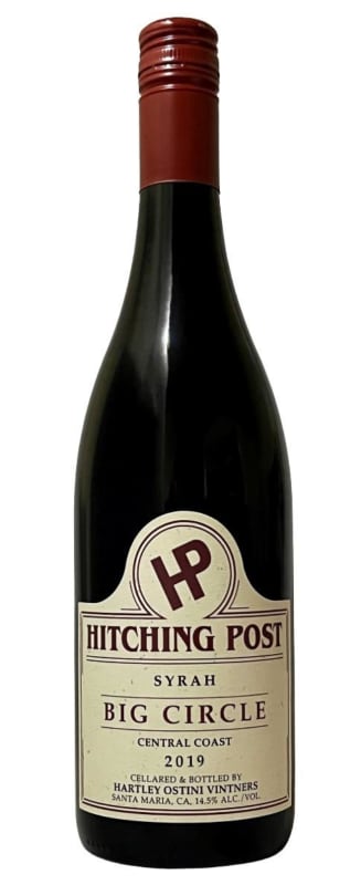 Hitching Post Big Circle Syrah 2019 Front Bottle Shot