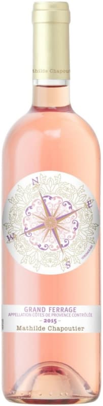 Mathilde Chapoutier Cotes de Provence Rose 2015 Front Bottle Shot
