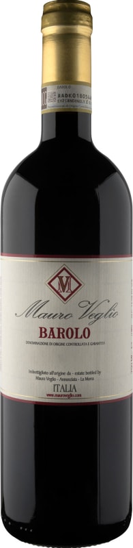 Mauro Veglio Barolo 2017 Front Bottle Shot