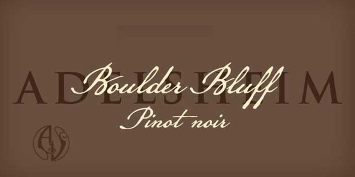 Adelsheim Boulder Bluff Vineyard Pinot Noir 2010 Front Label