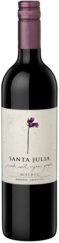 Santa Julia Organic Malbec 2017 Front Bottle Shot
