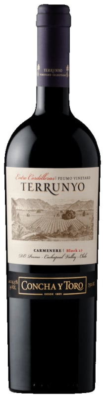 Terrunyo Peumo Vineyard Block 27 Carmenere 2013 Front Bottle Shot