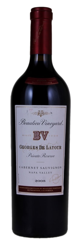 Beaulieu Vineyard Georges de Latour Private Reserve 2008 Front Bottle Shot