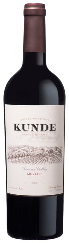 Kunde Merlot 2014 Front Bottle Shot