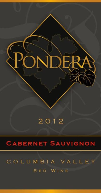 Pondera Winery Cabernet Sauvignon 2012 Front Label