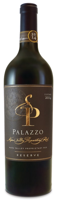 Palazzo California Right Bank Reserve Red Wine 2014 Front Bottle Shot