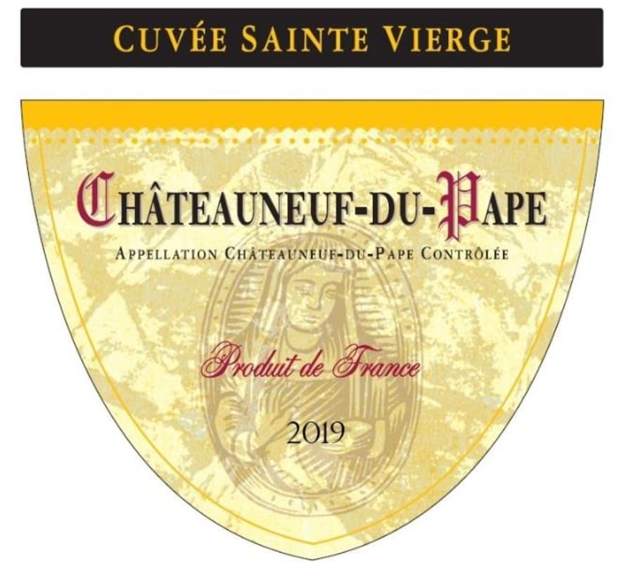 Le Cellier des Princes Chateauneuf du Pape Domaine de la Sainte Vierge 2019 Front Label