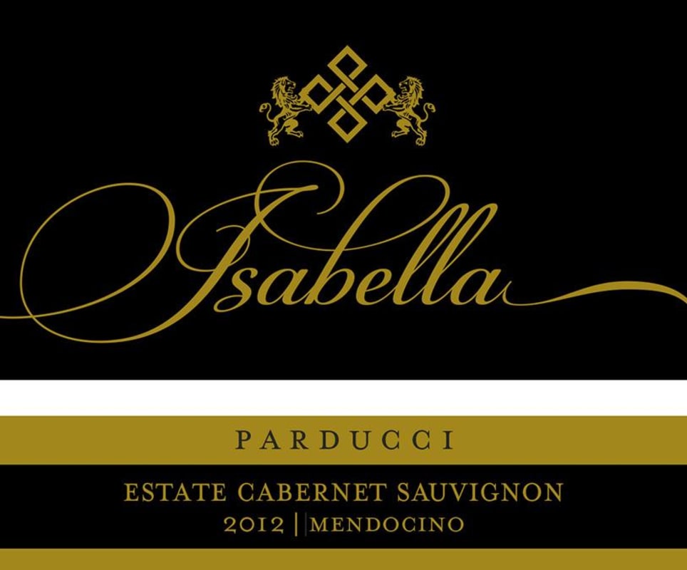 Parducci Isabella Estate Cabernet Sauvignon 2012 Front Label