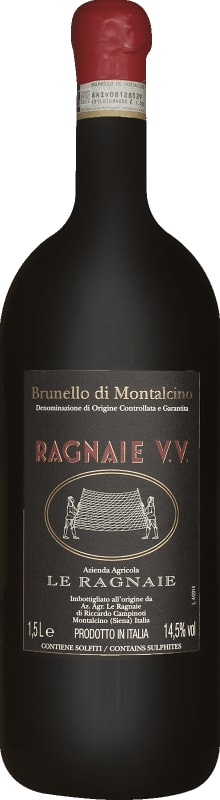 Le Ragnaie Ragnaie Vigna Vecchia Brunello di Montalcino (3 Liter Bottle) 2016 Front Bottle Shot