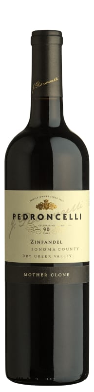 Pedroncelli Mother Clone Zinfandel 2019 Front Bottle Shot