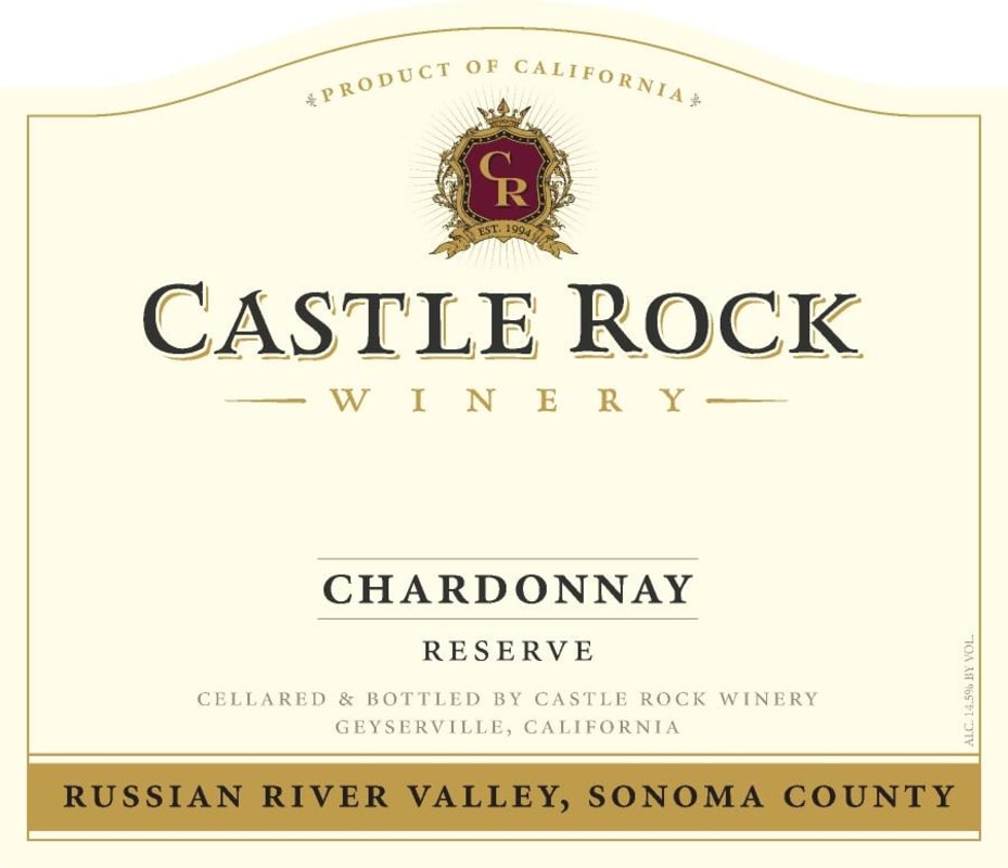 Castle Rock Reserve Chardonnay 2014 Front Label