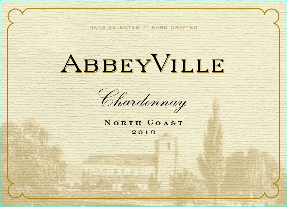 AbbeyVille Chardonnay 2013 Front Label