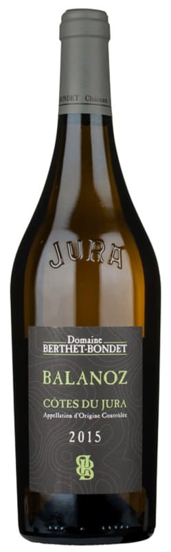 Berthet-Bondet Cotes du Jura Chardonnay Balanoz 2015 Front Bottle Shot