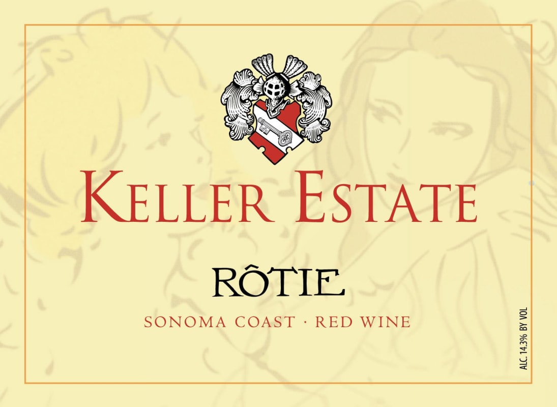 Keller Estate Rotie 2015 Front Label