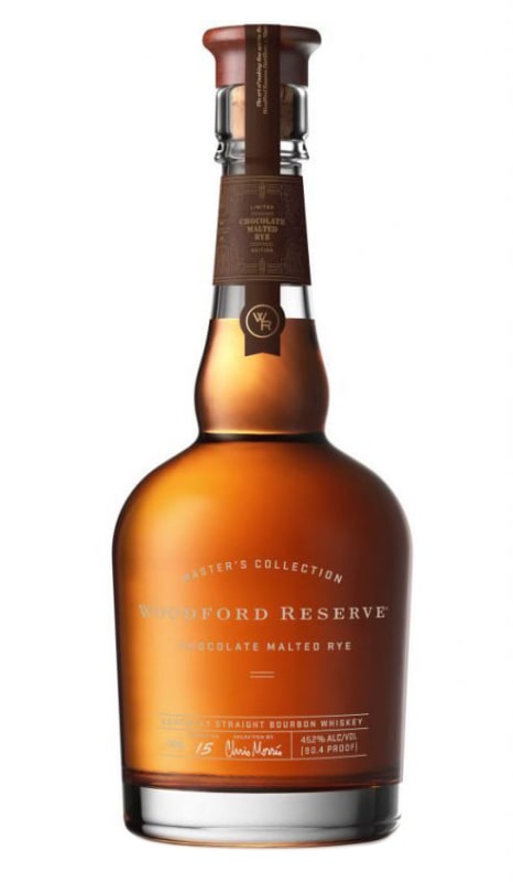 Woodford Reserve Master's Collection Chocolate Malted Rye Bourbon Whiskey Front Bottle Shot