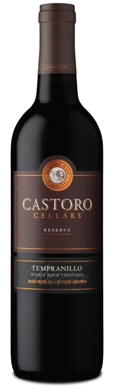 Castoro Cellars Whale Rock Vineyard Tempranillo 2019 Front Bottle Shot