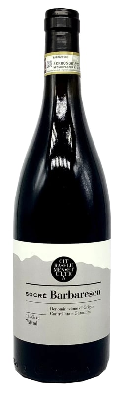 Socre Barbaresco 2021 Front Bottle Shot