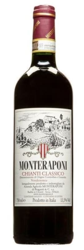 Monteraponi Chianti Classico 2022 Front Bottle Shot