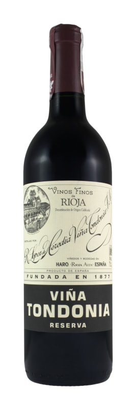 R. Lopez de Heredia Rioja Vina Tondonia Reserva 2008 Front Bottle Shot