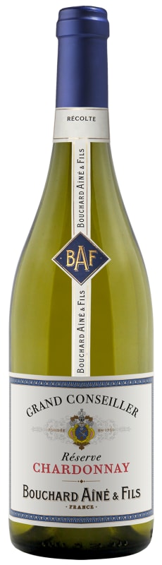 Bouchard Aine & Fils Grand Conseiller Reserve Chardonnay 2023 Front Bottle Shot
