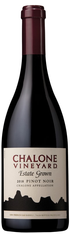 Chalone Estate Pinot Noir 2018 Front Bottle Shot