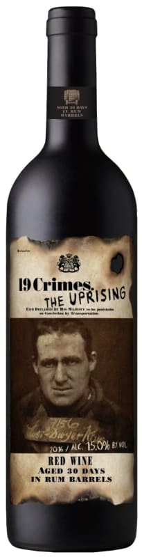 19 Crimes The Uprising Red Blend 2016 Front Bottle Shot