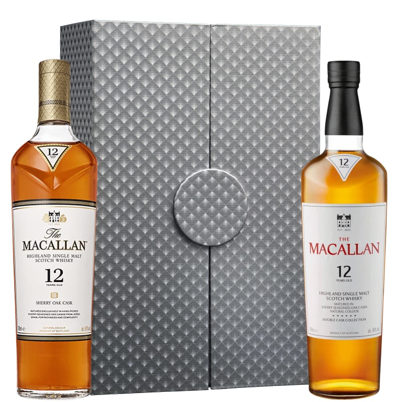 The Macallan 12 Year Single Malt Scotch Whiskies with Silver Gift Box Gift Product Image