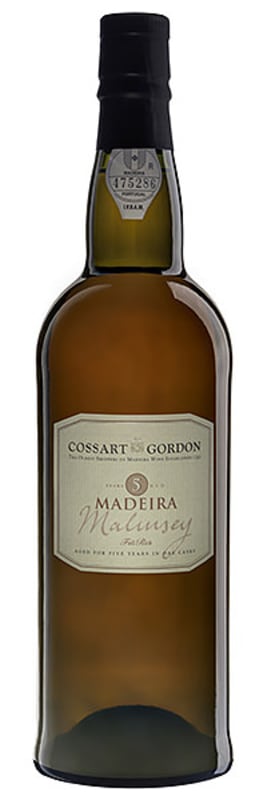 Cossart Gordon 5 Year Malmsey Maderia Front Bottle Shot