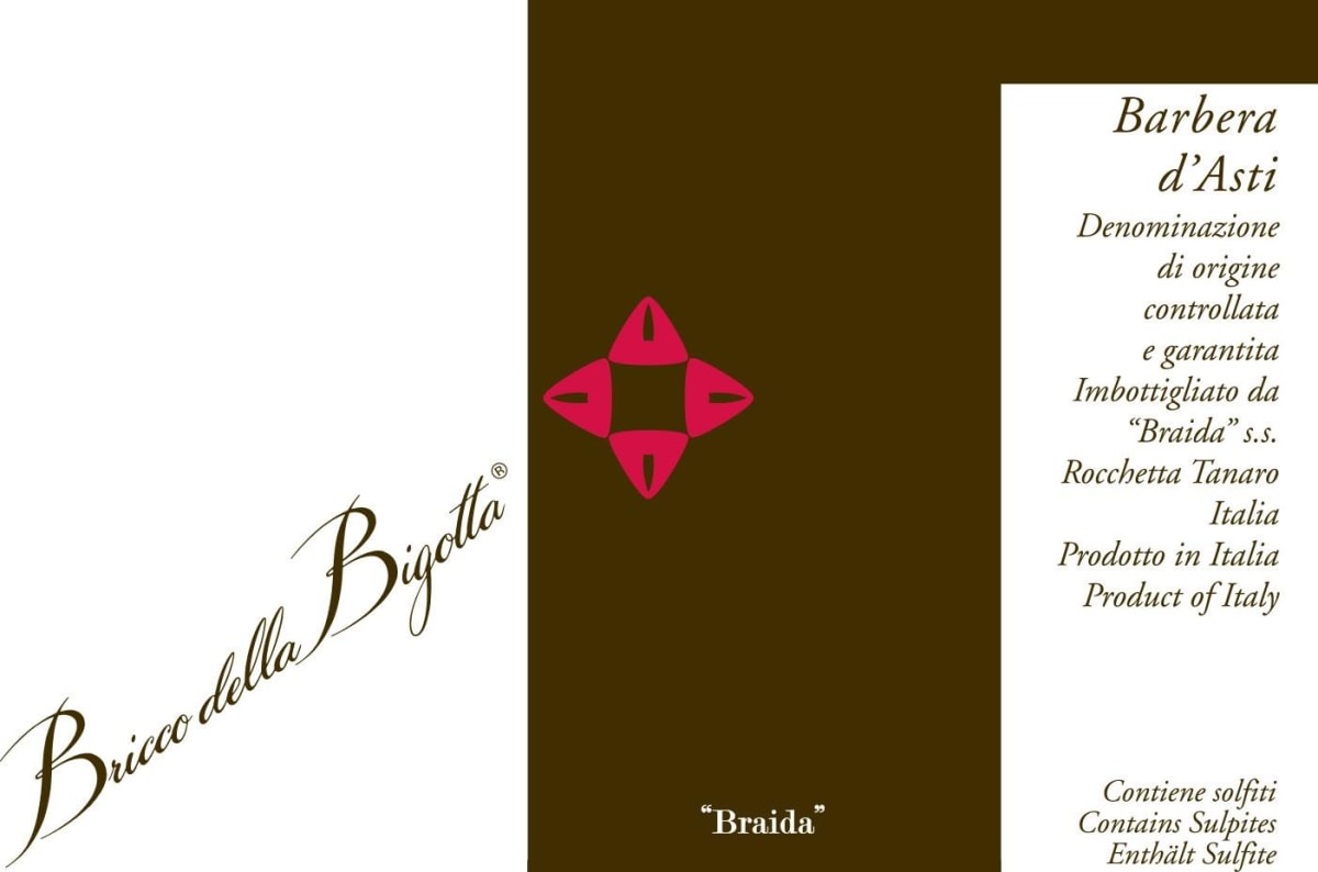 Braida Barbera d'Asti Bricco della Bigotta 2018 Front Label