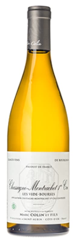 Marc Colin Chassagne-Montrachet Vide Bourse Premier Cru 2016 Front Bottle Shot