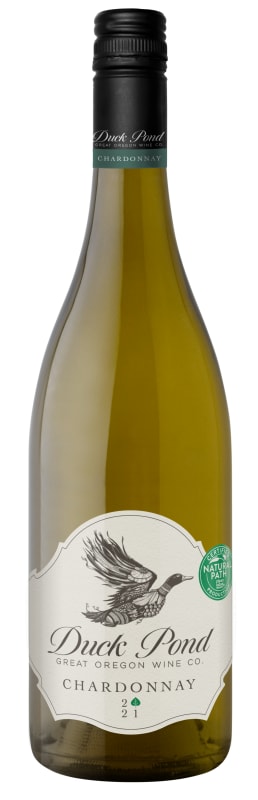 Duck Pond Oregon Chardonnay 2021 Front Bottle Shot