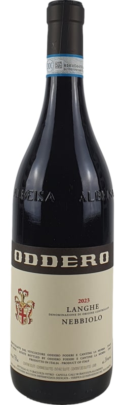 Oddero Langhe Nebbiolo 2023 Front Bottle Shot