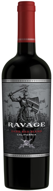 Ravage Dark Red Blend 2014 Front Bottle Shot