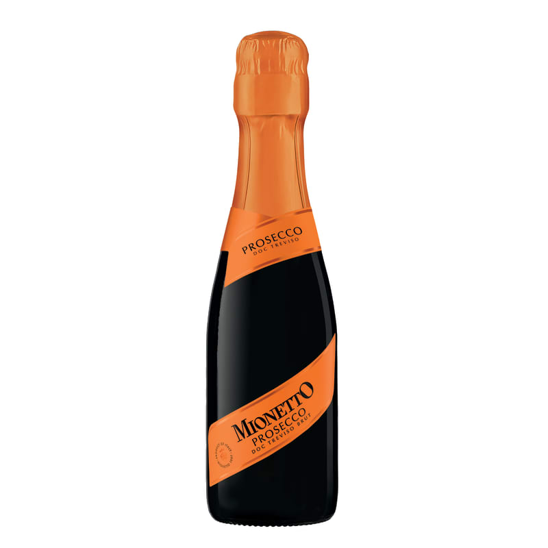 Mionetto Prosecco Brut (187ML Split) Front Bottle Shot