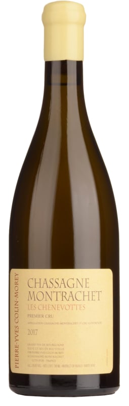 Pierre-Yves Colin-Morey Chassagne-Montrachet Les Chenevottes Premier Cru 2017 Front Bottle Shot
