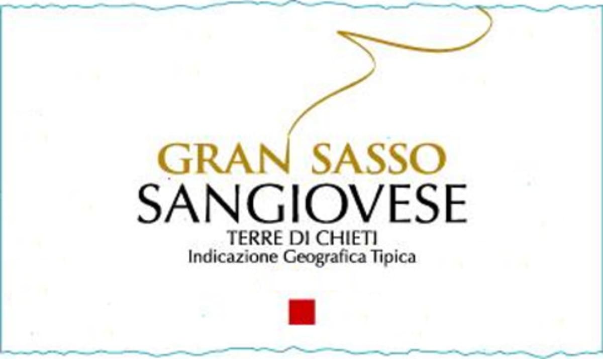 Farnese Gran Sasso Sangiovese 2012 Front Label