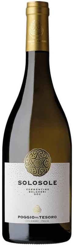 Poggio al Tesoro Solosole Bolgheri Vermentino 2024 Front Bottle Shot