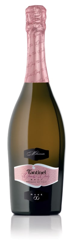 Fantinel One and Only Brut Rose 2017 Front Bottle Shot