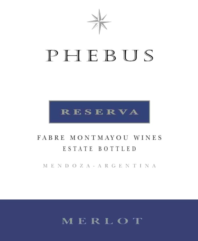 Fabre Montmayou Phebus Reserva Merlot 2012 Front Label