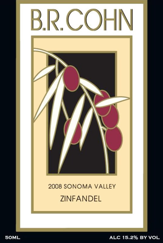 B.R. Cohn Sonoma Valley Zinfandel 2008 Front Label