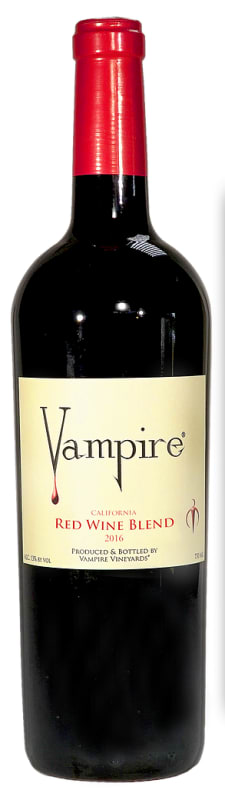 Vampire Vineyards Red Blend 2016 Front Bottle Shot