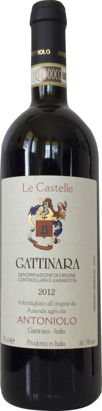 Antoniolo Le Castelle Gattinara 2012 Front Bottle Shot