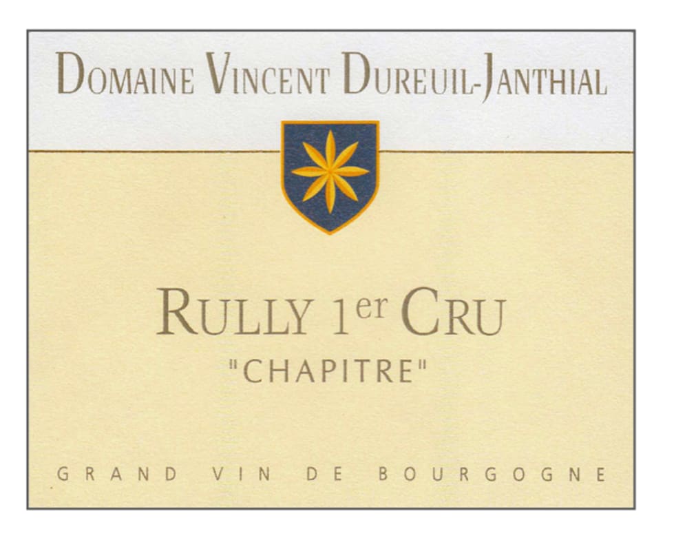 Dureuil-Janthial Rully Premier Cru Chapitre Rouge 2018 Front Label